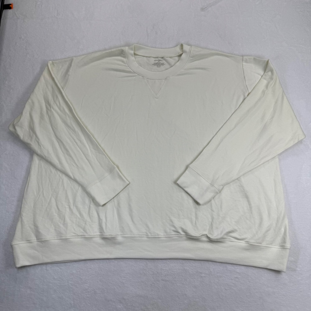 Summersalt The Coziest Fleece Pullover Sweatshirt Sea Shell Cream Womens 2XL